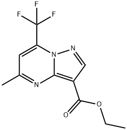 5-甲基-7-(三氟甲基)吡唑[1,5-A]嘧啶-3-羧酸乙酯, 514799-12-3, 结构式