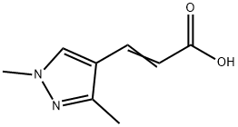 (2E)-3-(1,3-dimethyl-1H-pyrazol-4-yl)acrylic acid(SALTDATA: FREE) Struktur