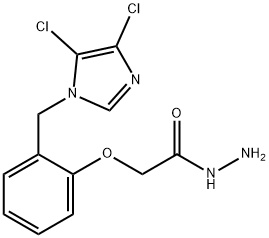 2-[2-[(4,5-DICHLORO-1H-IMIDAZOL-1-YL)METHYL]PHENOXY]ETHANOHYDRAZIDE 结构式