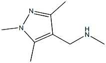 N-methyl(1,3,5-trimethyl-1H-pyrazol-4-yl)methanamine hydrochloride Structure