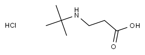 3-(TERT-BUTYLAMINO)PROPANOIC ACID HYDROCHLORIDE 结构式