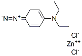 P-DIAZO-N,N-DIETHYLANILINE ZINC CHLORIDE Structure