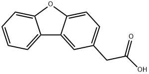 2-Dibenzofuranacetic acid Struktur