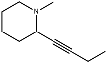 Piperidine, 2-(1-butynyl)-1-methyl- (9CI) Struktur