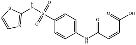 (Z)-4-オキソ-4-[[4-[(2-チアゾリルアミノ)スルホニル]フェニル]アミノ]-2-ブテン酸 化学構造式