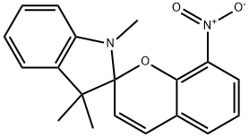 8-ニトロ-1',3',3'-トリメチルスピロ[2H-1-ベンゾピラン-2,2'(3'H)-[1H]インドール] 化学構造式