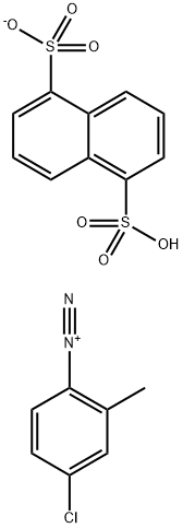 ファストレッドTR塩 1,5-ナフタレンジスルホン酸塩 化学構造式