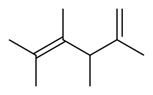 2,3,4,5-Tetramethyl-1,4-hexadiene 结构式