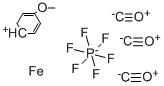 六氟磷酸三羰基(2-甲氧基环己二烯鎓)铁 结构式