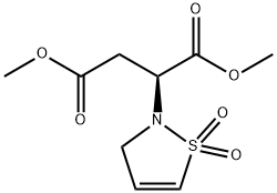 BUTANEDIOIC ACID, (1,1-DIOXIDO-2(3H)-ISOTHIAZOLYL)-, DIMETHYL ESTER, (2S) Structure