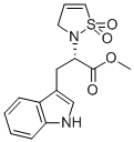 1H-INDOLE-3-PROPANOIC ACID, ALPHA(1,1-DIOXIDO-2(3H)-ISOTHIAZOLYL)-1, METHYL ESTER, (ALPHAS) Structure