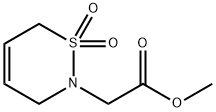 2H-1,2-THIAZINE-2-ACETIC ACID, 3,6-DIHYDRO-, METHYL ESTER, 1,1-DIOXIDE Structure