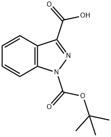 1H-Indazole-1,3-dicarboxylicacid,1-(1,1-diMethylethyl)ester Struktur