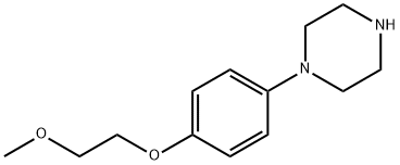1-(4-(2-甲氧乙氧基)苯基哌嗪,515160-72-2,结构式