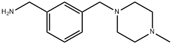 (3-((4-Methylpiperazin-1-yl)Methyl)phenyl)MethanaMine, 515162-19-3, 结构式