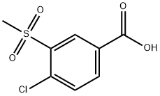 4-chloro-3-methylsulfonyl-benzoic acid Struktur