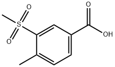 3-甲砜基-4-甲基苯甲酸, 51522-22-6, 结构式