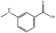 3-メチルアミノ安息香酸 化学構造式