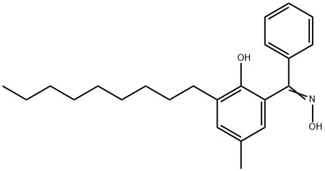 (2-Hydroxy-5-methyl-3-nonylphenyl)phenylmethanone oxime Struktur