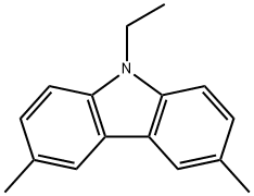 9-Ethyl-3,6-dimethylcarbazole Struktur