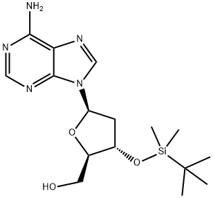 3'-O-(tert-butyldiMethylsilyl)-2'-deoxyadenosine Struktur