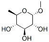 メチル6-デオキシ-Α-D-グルコピラノシド 化学構造式