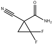 Cyclopropanecarboxamide, 1-cyano-2,2-difluoro- (9CI) Struktur