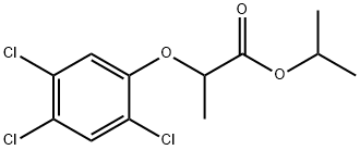 2-(2,4,5-トリクロロフェノキシ)プロピオン酸1-メチルエチル 化学構造式