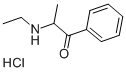 2-(乙胺基)苯丙酮盐酸盐, 51553-17-4, 结构式