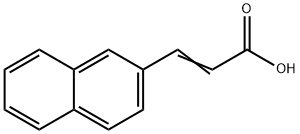 3-(ナフト-2-イル)アクリル酸 化学構造式