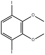 1,4-ジヨード-2,3-ジメトキシベンゼン 化学構造式