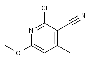 2-氯-6-甲氧基-4-甲基氰吡啶,51564-29-5,结构式