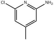 6-クロロ-4-メチルピリジン-2-アミン 化学構造式