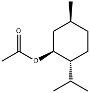 (1S)-(+)-乙酸薄荷酯 结构式