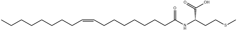 (Z)-N-(1-oxooctadec-9-en-1-yl)-L-methionine 结构式