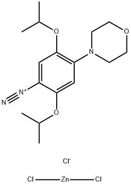2,5-DIISOPROPOXY-4-MORPHOLINOBENZENEDIAZONIUM CHLORIDE ZINC CHLORIDE Struktur