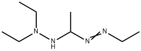 1-[1-(2,2-ジエチルヒドラジノ)エチル]-2-エチルジアゼン 化学構造式