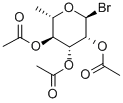 2-O,3-O,4-O-トリアセチル-6-デオキシ-α-L-マンノピラノシルブロミド 化学構造式