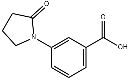 3-(2-オキソピロリジン-1-イル)安息香酸 化学構造式