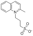 2-メチル-1-(3-スルホナトプロピル)キノリニウム 化学構造式