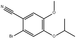2-BROMO-4-ISOPROPOXY-5-METHOXY-BENZONITRILE Struktur