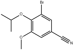 3-Bromo-4-isopropoxy-5-methoxybenzonitrile Structure