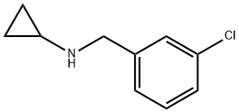 (3-クロロベンジル)シクロプロピルアミン 化学構造式