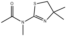 Acetamide,  N-(4,5-dihydro-4,4-dimethyl-2-thiazolyl)-N-methyl- Struktur