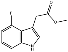 1H-Indole-3-acetic acid, 4-fluoro-, Methyl ester Structure