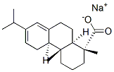 (1R)-1,2,3,4,4a,4bα,5,9,10,10aα-デカヒドロ-1β,4aβ-ジメチル-7-イソプロピル-1α-フェナントレンカルボン酸ナトリウム 化学構造式