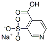 sodium hydrogen 3-sulphonatoisonicotinate Struktur