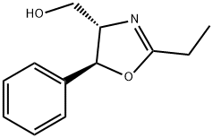 [4S,5S,(-)]-2-エチル-4,5-ジヒドロ-5-フェニルオキサゾール-4-メタノール 化学構造式