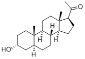 (3Α)-アロプレグナノロン 化学構造式