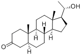 5A-PREGNAN-20A-OL-3-ONE Structure